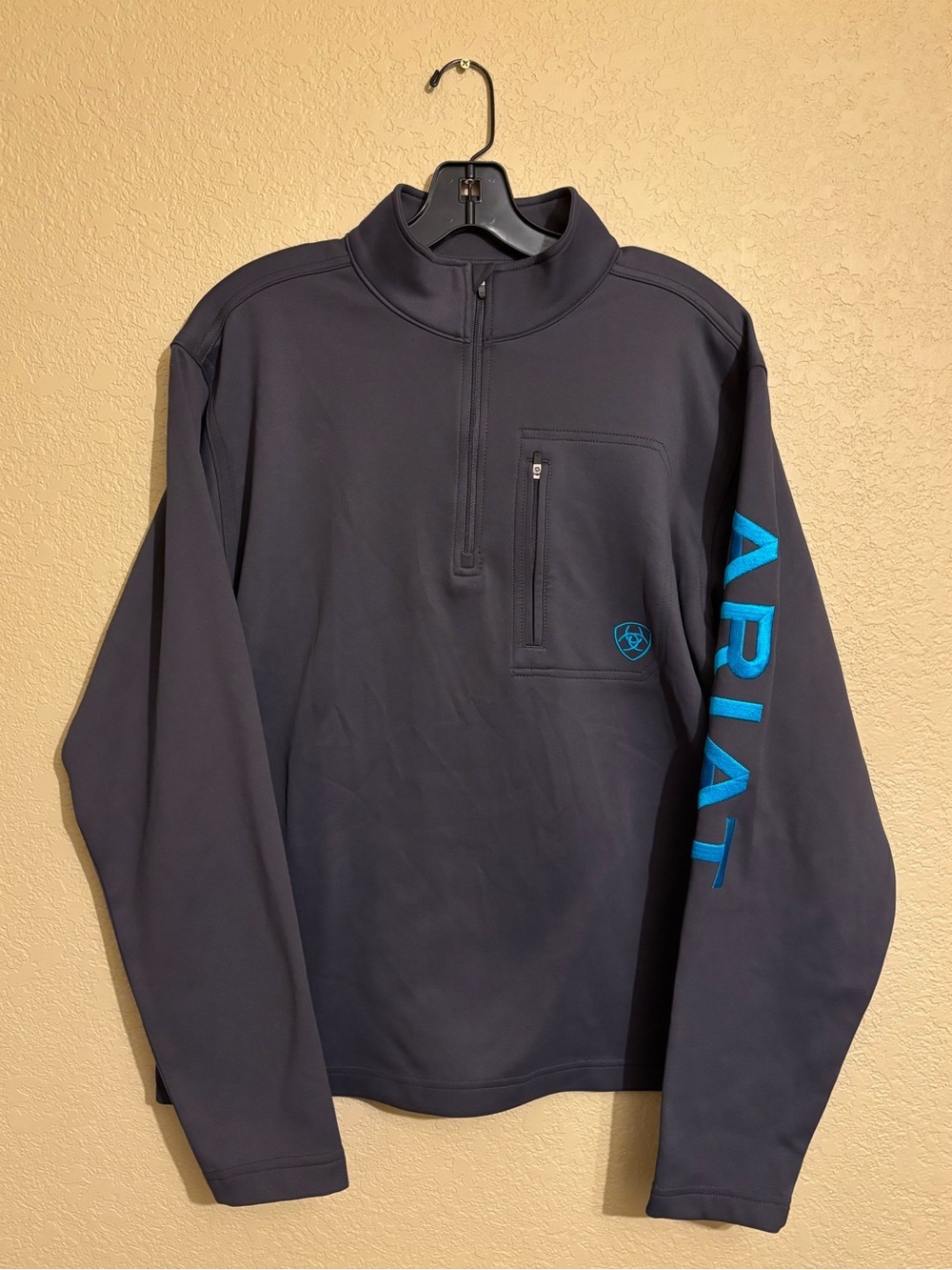 Ariat Men's TEK Team 1/4 Zip Long Sleeve Pullover Sweatshirt sz S